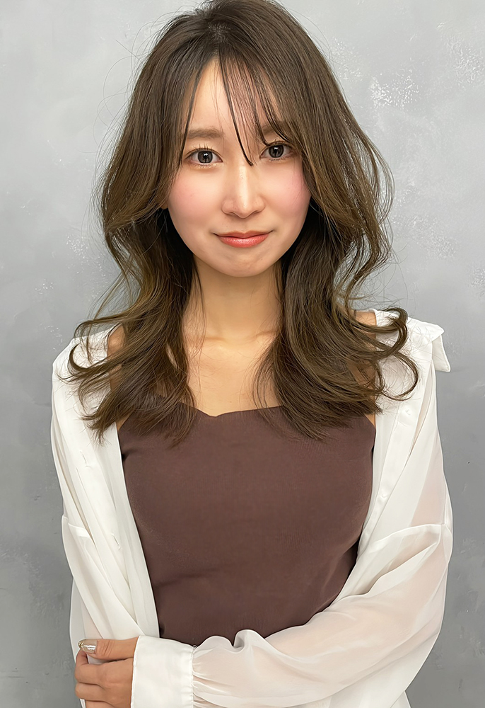 エレガントな韓国風ロング