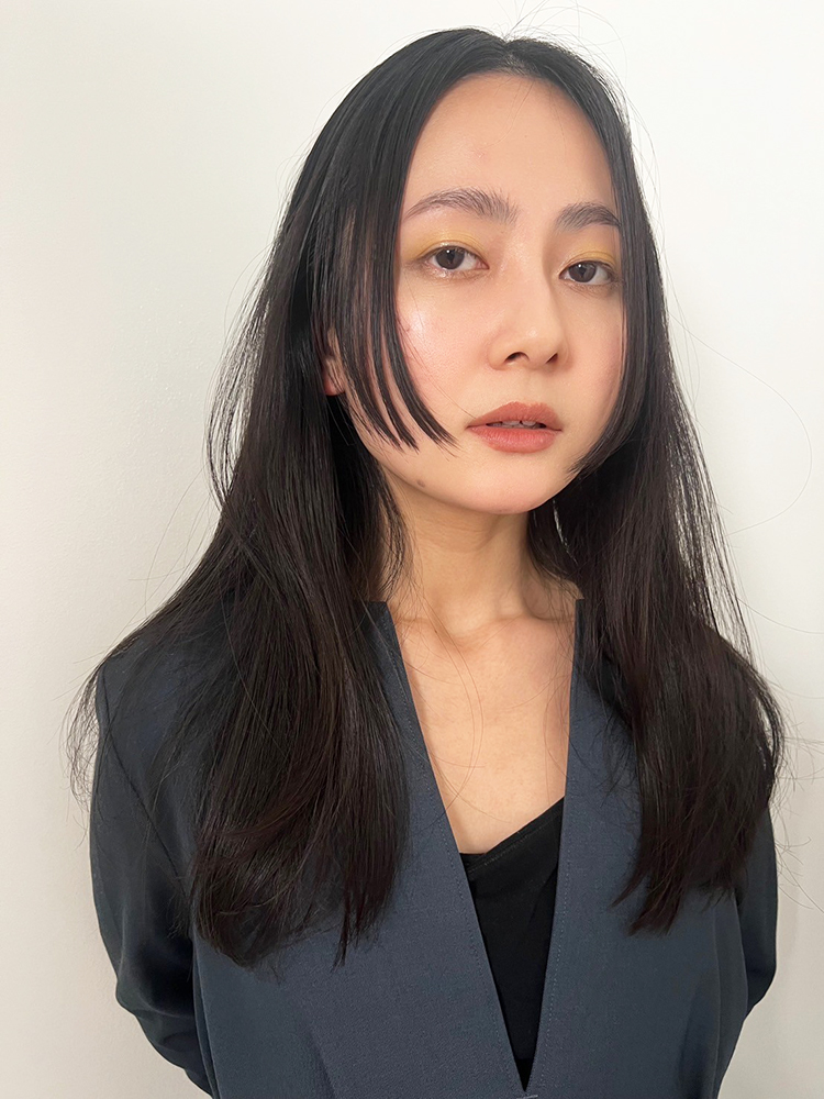 小顔見せを約束する姫カットロング