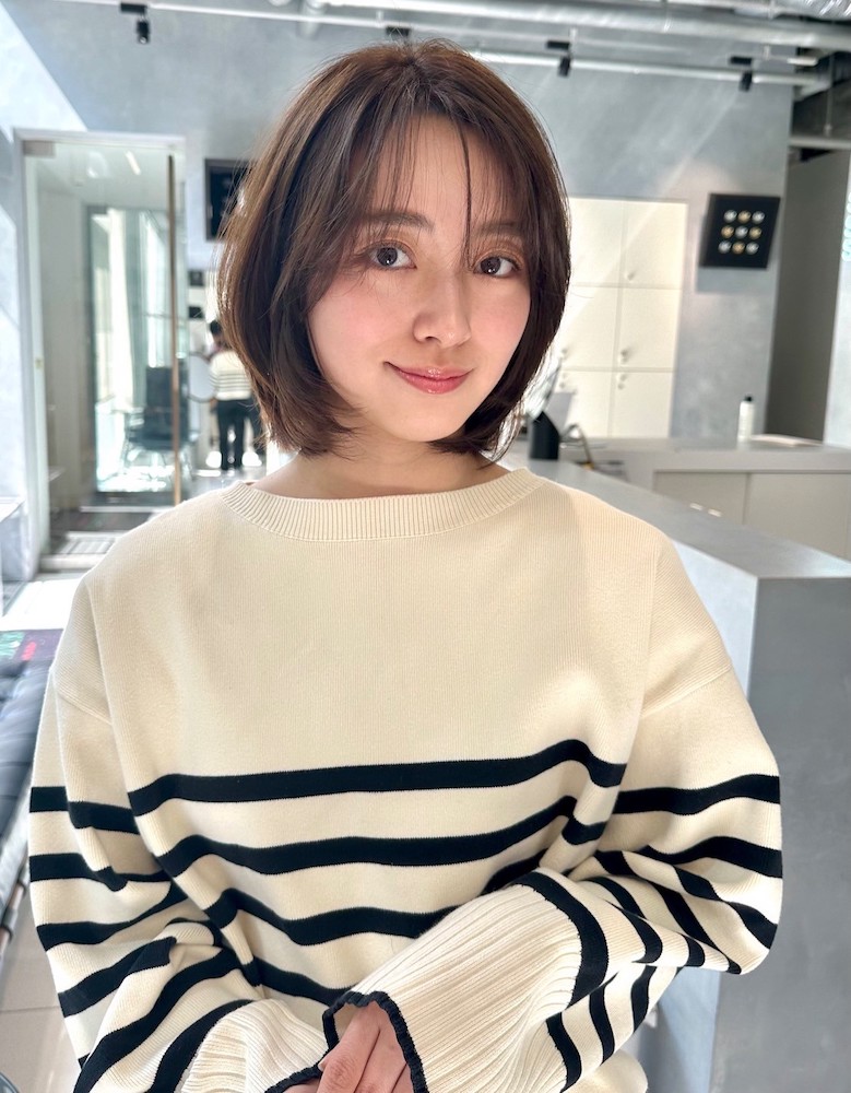 美しいシルエットでスタイリングもしやすい万能ボブ