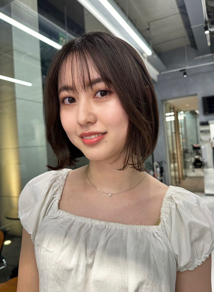 上品さも欠かせない大人女性のための韓国風ボブ