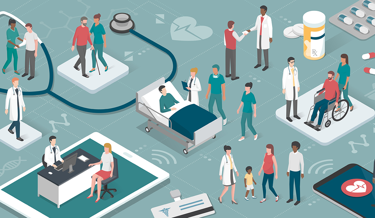 病院内のイメージ イラスト