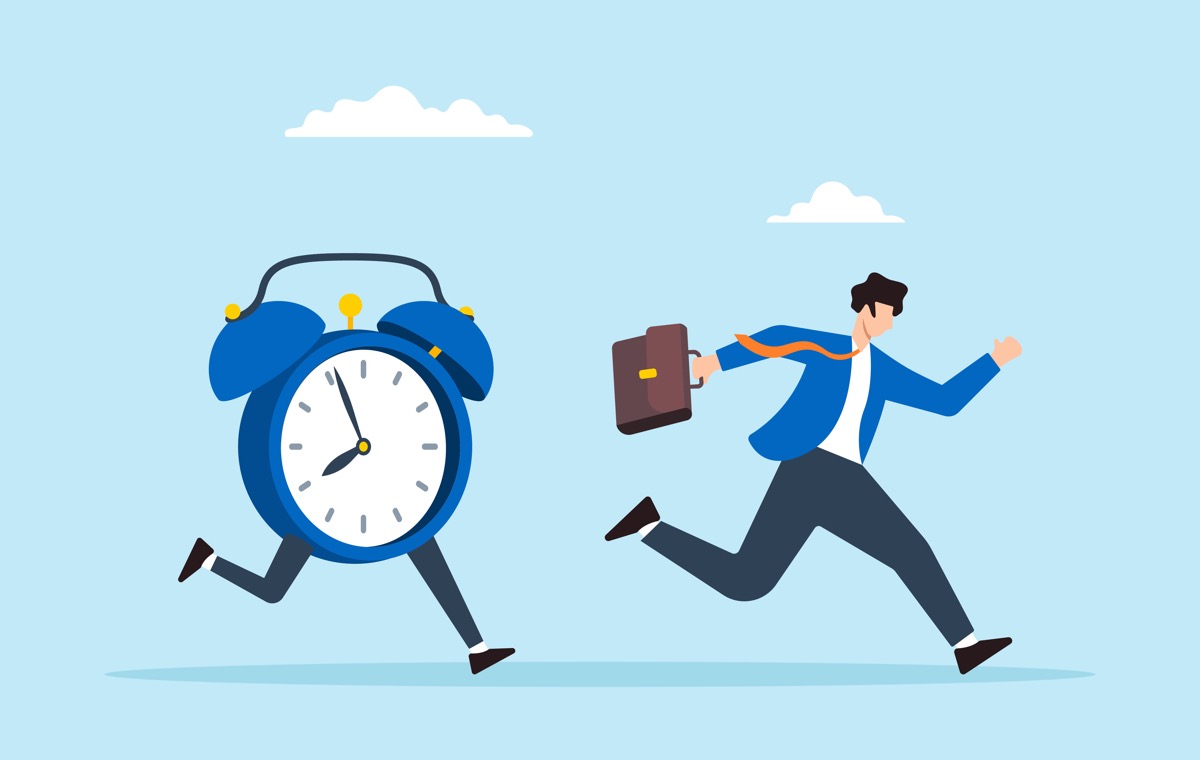 時間に追いかけられる