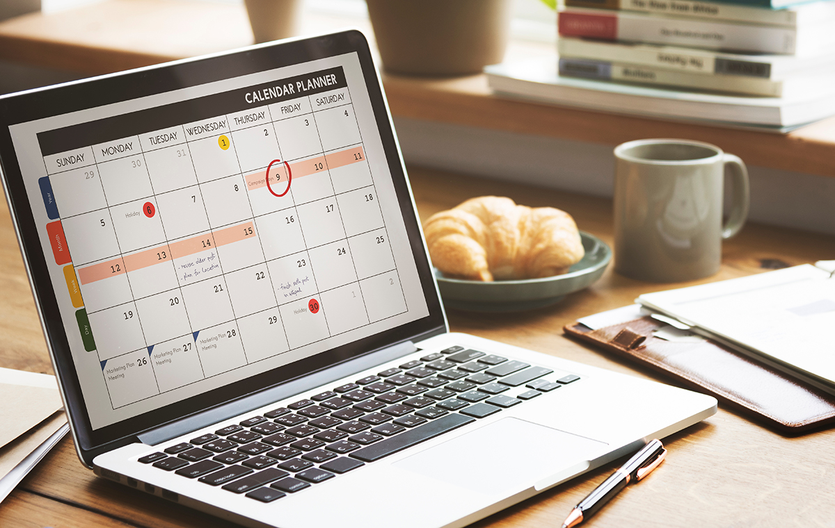 PCのスケジュール表