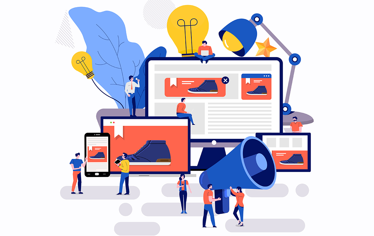 ECサイトの広告 イラスト