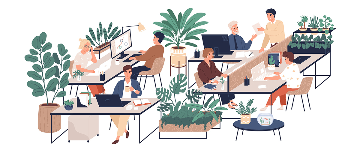 オフィスの風景