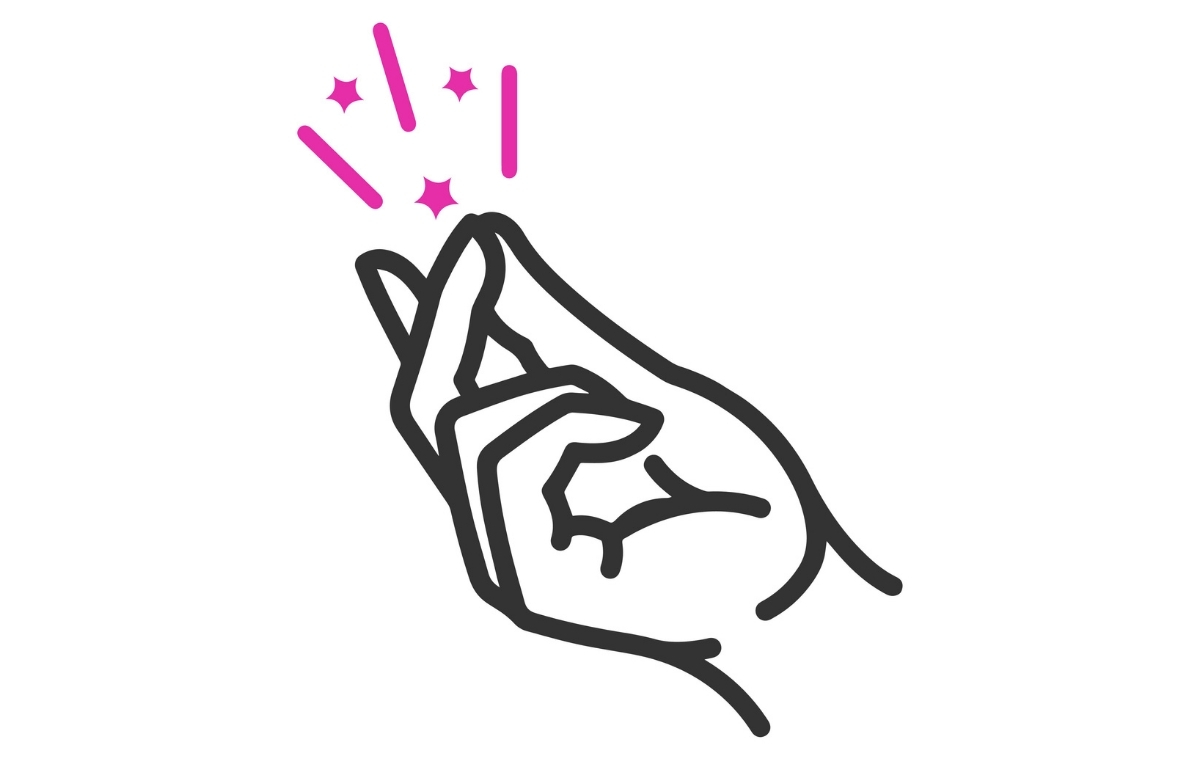 指パッチンのイラスト