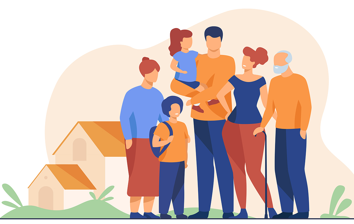 家族のイラスト