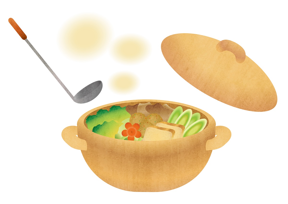 土鍋料理のイラスト