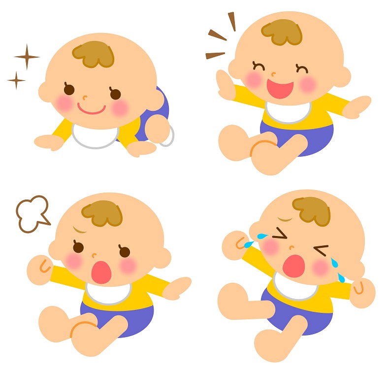喜怒哀楽表情が変わる赤ちゃん