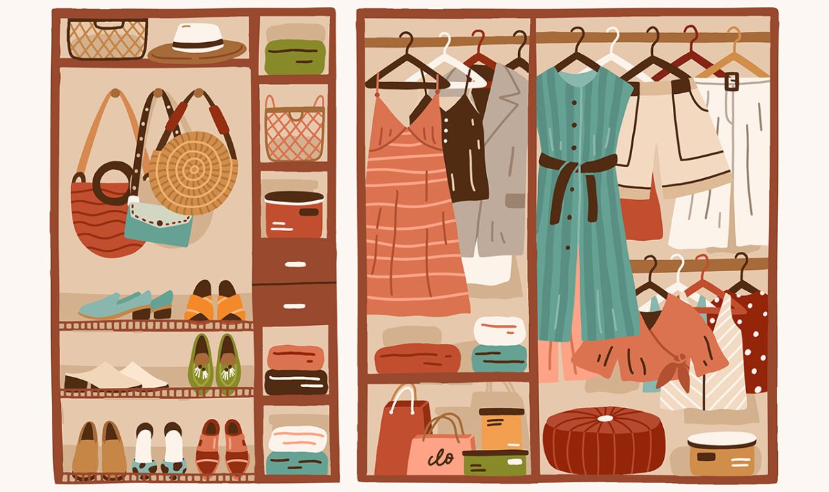 クローゼットのイラスト