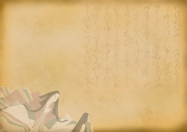 源氏物語絵巻 アンティークペーパー