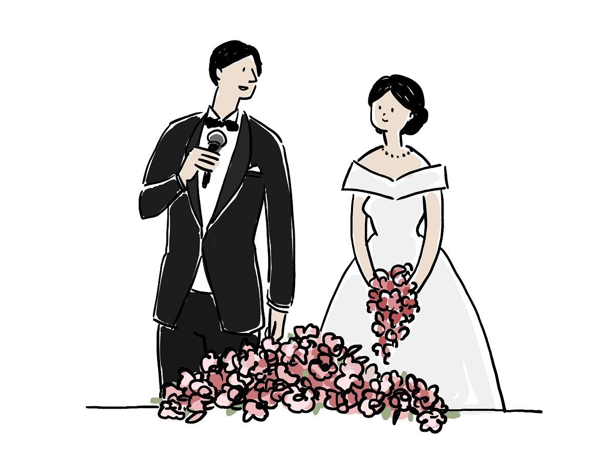 新郎新婦のイラスト