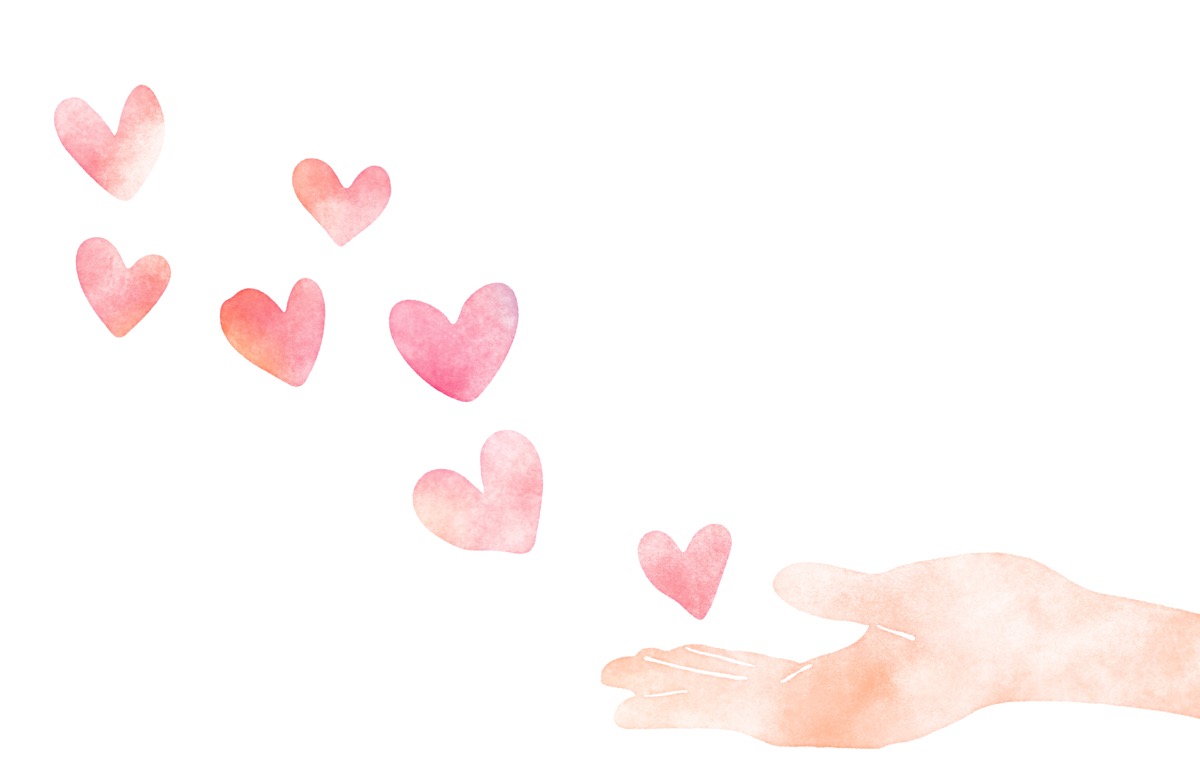 ハートが溢れる