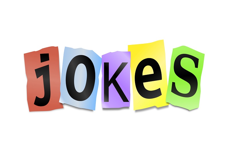 カラフルな背景に「jokes」の文字