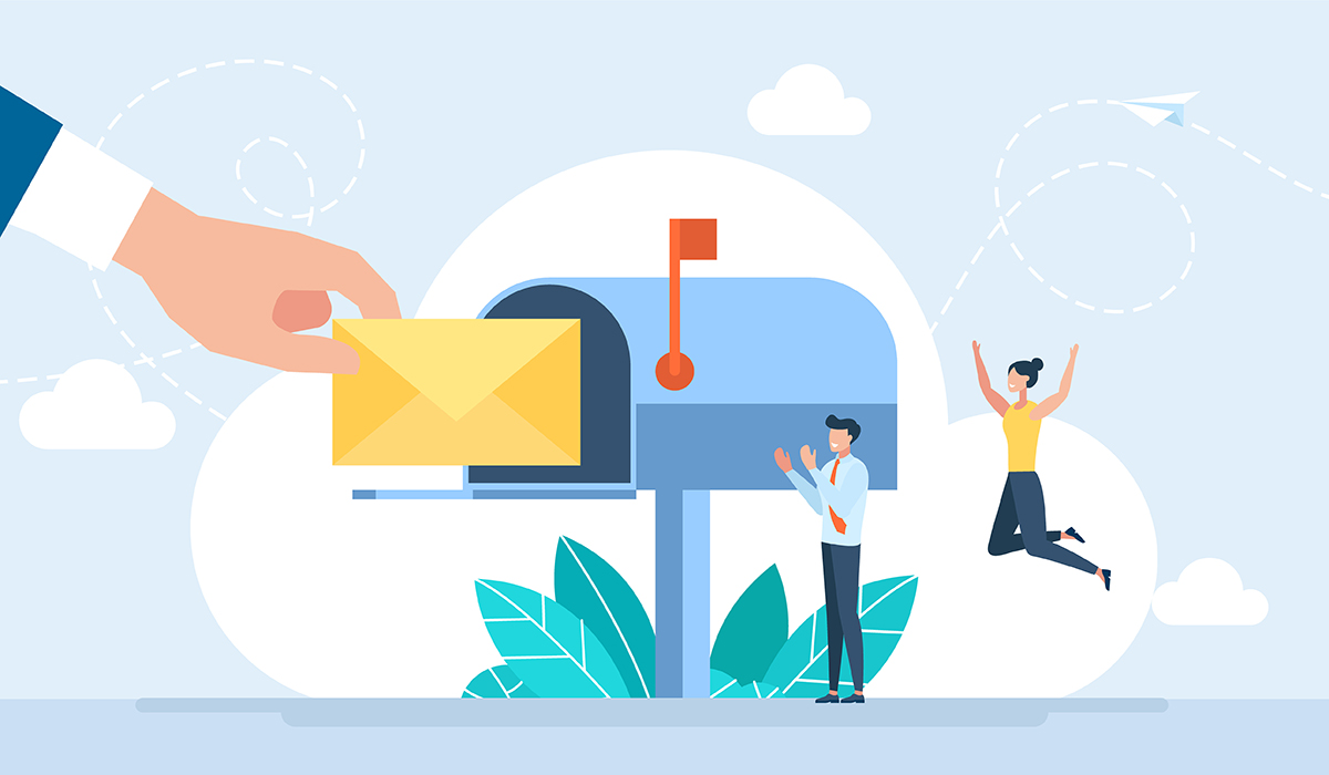 手紙とポスト イラスト