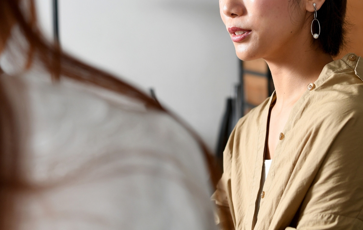 ママ友の会話風景の写真