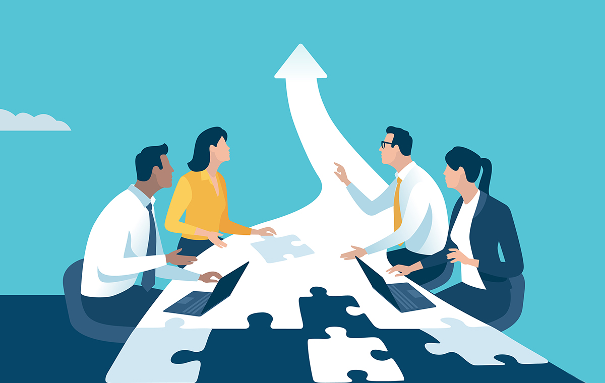 会議風景 イラスト