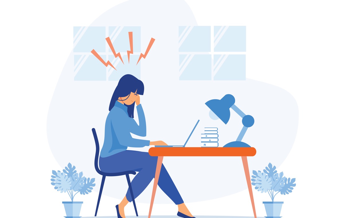 イライラする女性