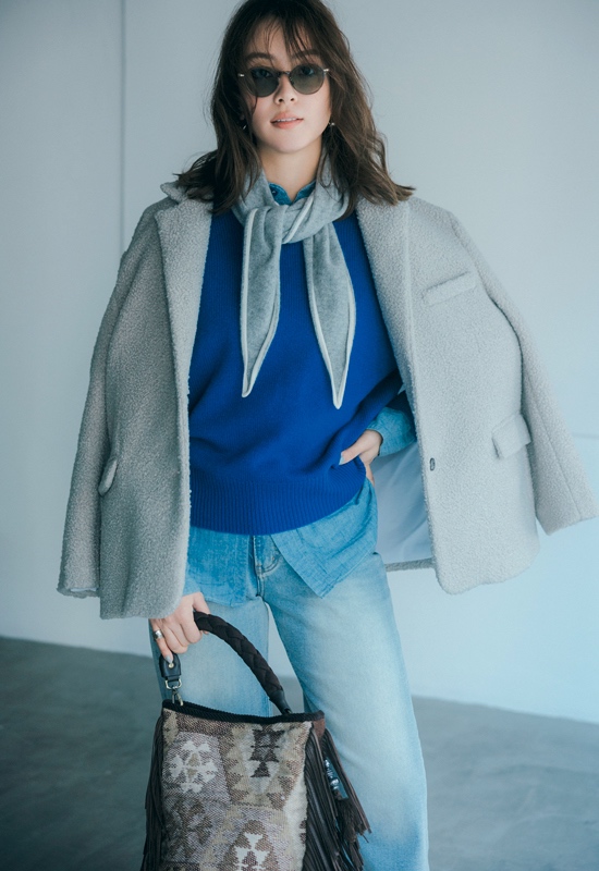 ストールコーデ