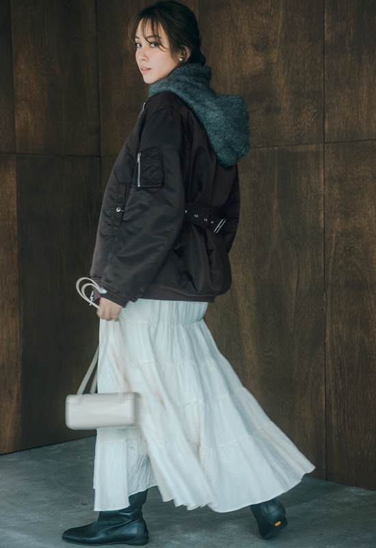 ストールコーデ