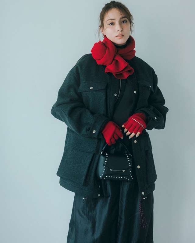 ストールコーデ