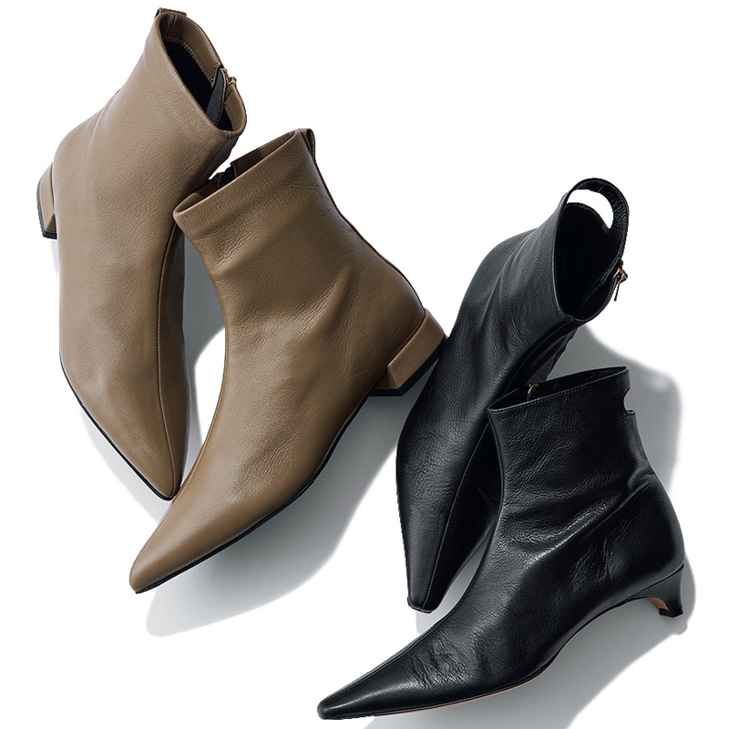 パンプス見えショートブーツ