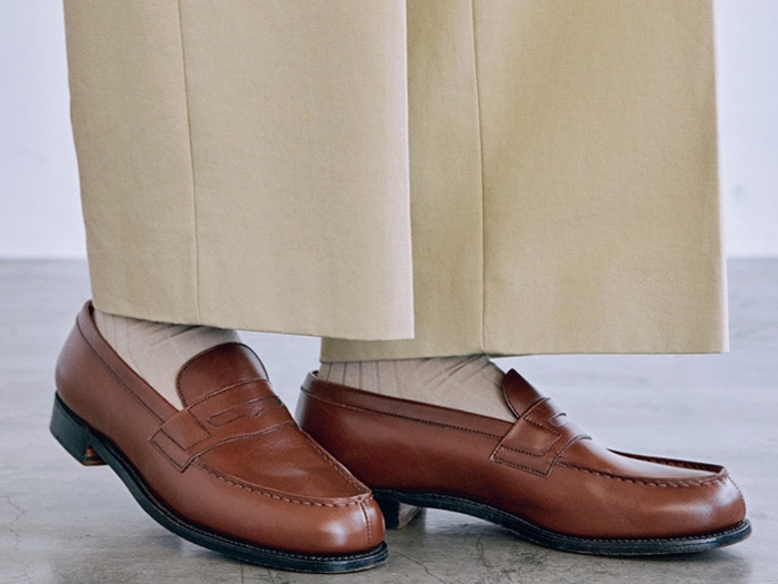 ローファーソックスコーデ