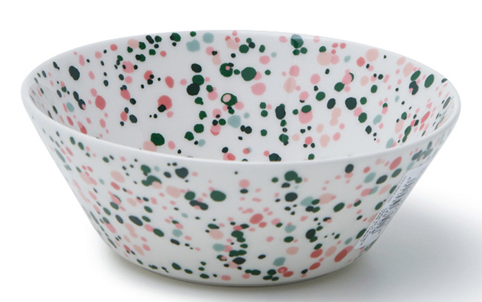 ボウル［キュリアス マインド オブ オイバ トイッカ ヘレ／ピンクグリーン／直径15×高さ5.5cm］￥4,180（free design〈iittala〉）