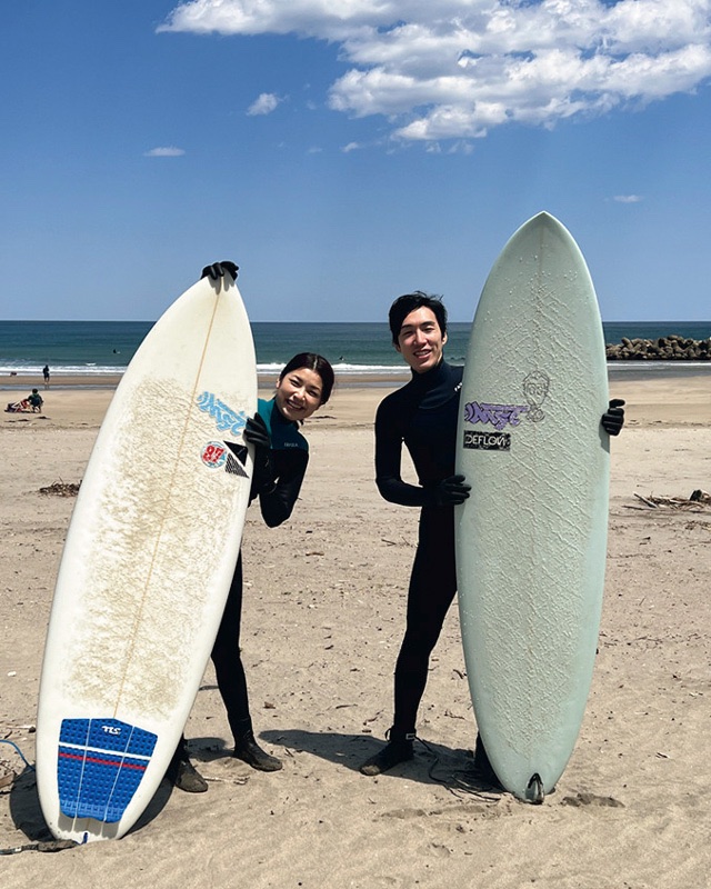 マイウェットスーツとマイボード