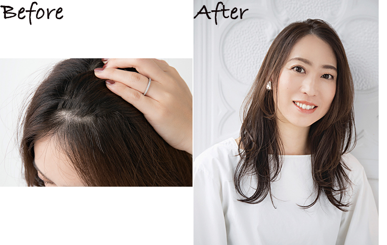 根元を白髪染め、先をヘアカラーにする方法も！