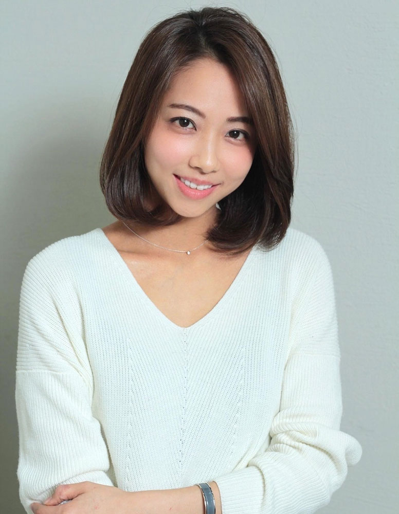 正統派のワンカールミディアムボブ