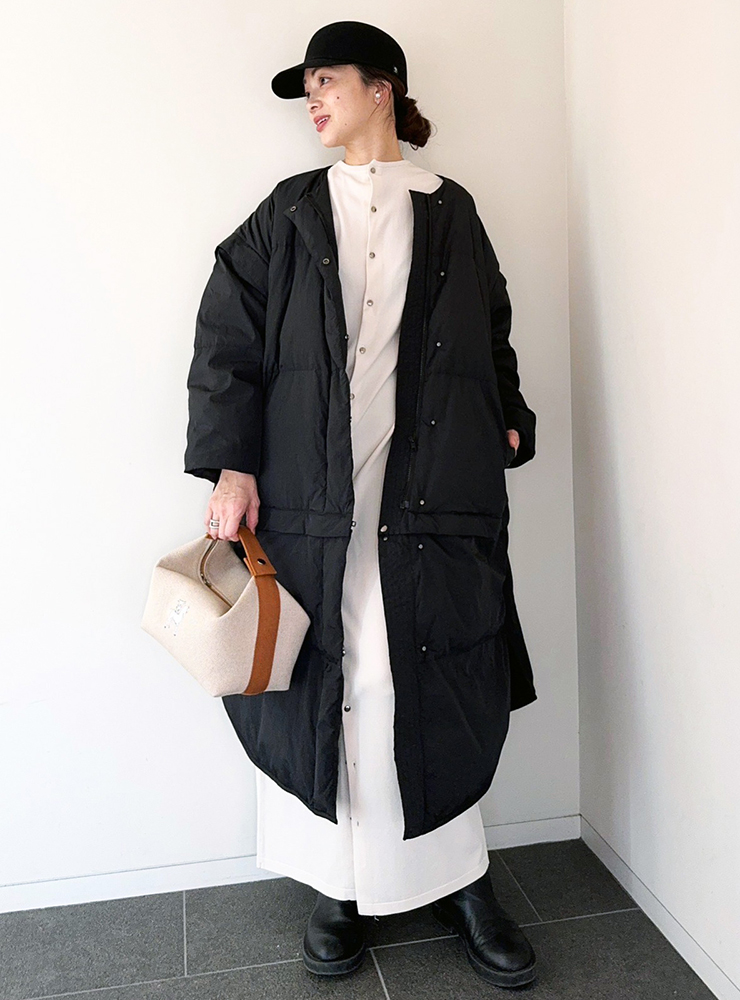 40代女性初詣のコーディネート