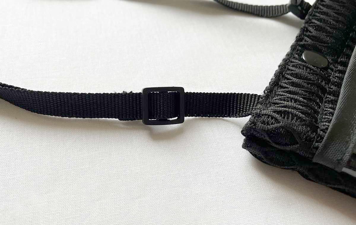 紐の調整部分のアップショット