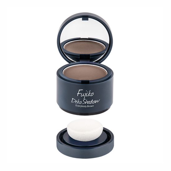 黒い容器に入ったプレストパウダーの写真