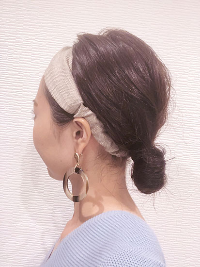 ターバンを使ったアレンジ