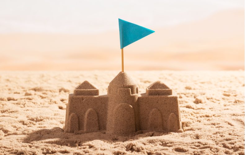 砂で作ったお城