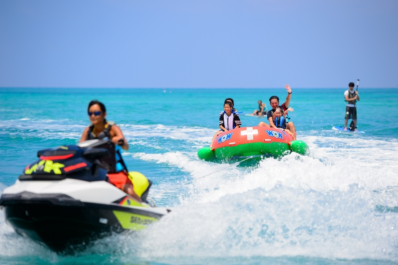 バナナボートでのシュノーケリングツアーのイメージ画像