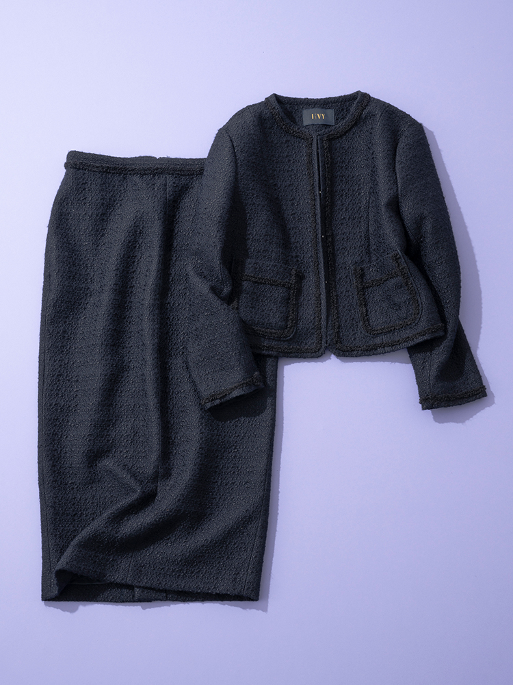 IVY I`M NAVYのスカートとジャケットのセットアップ