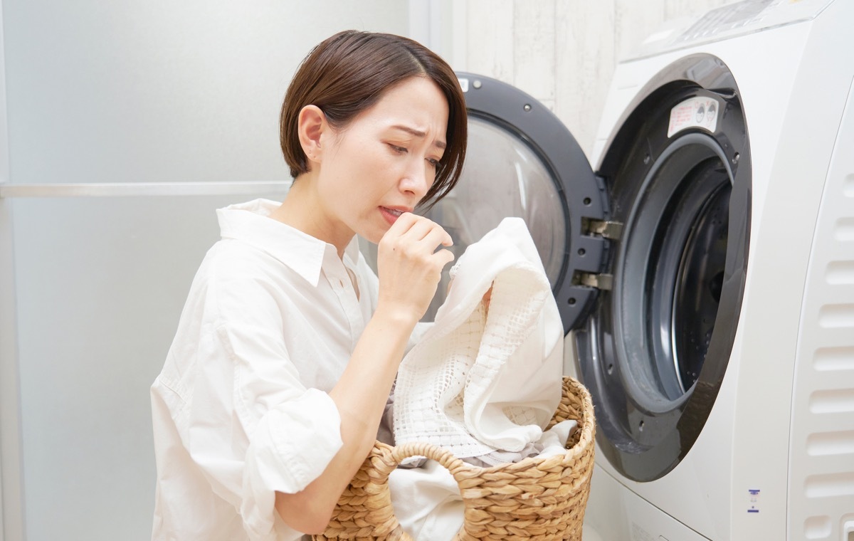 洗濯層　におい