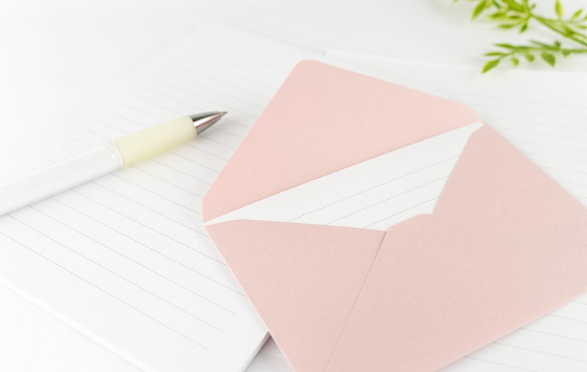 封筒を書く
