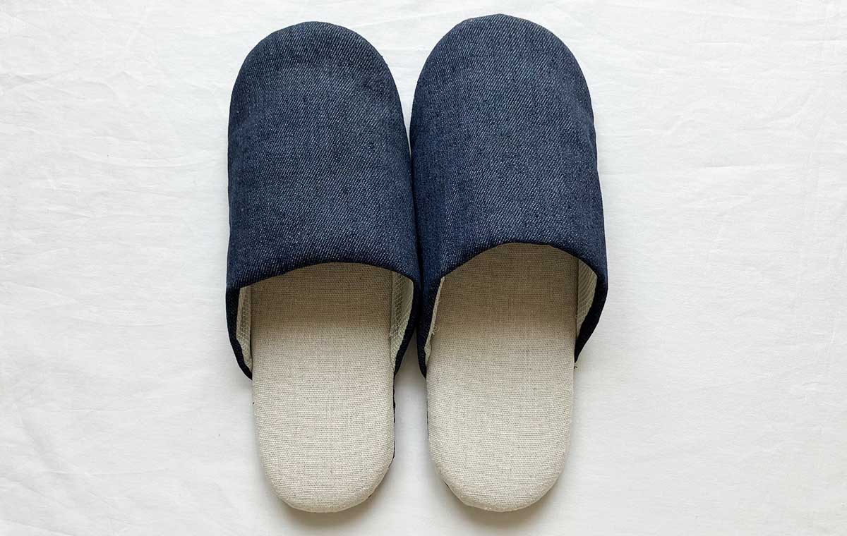セリアの「ソフトスリッパ（デニム風）」