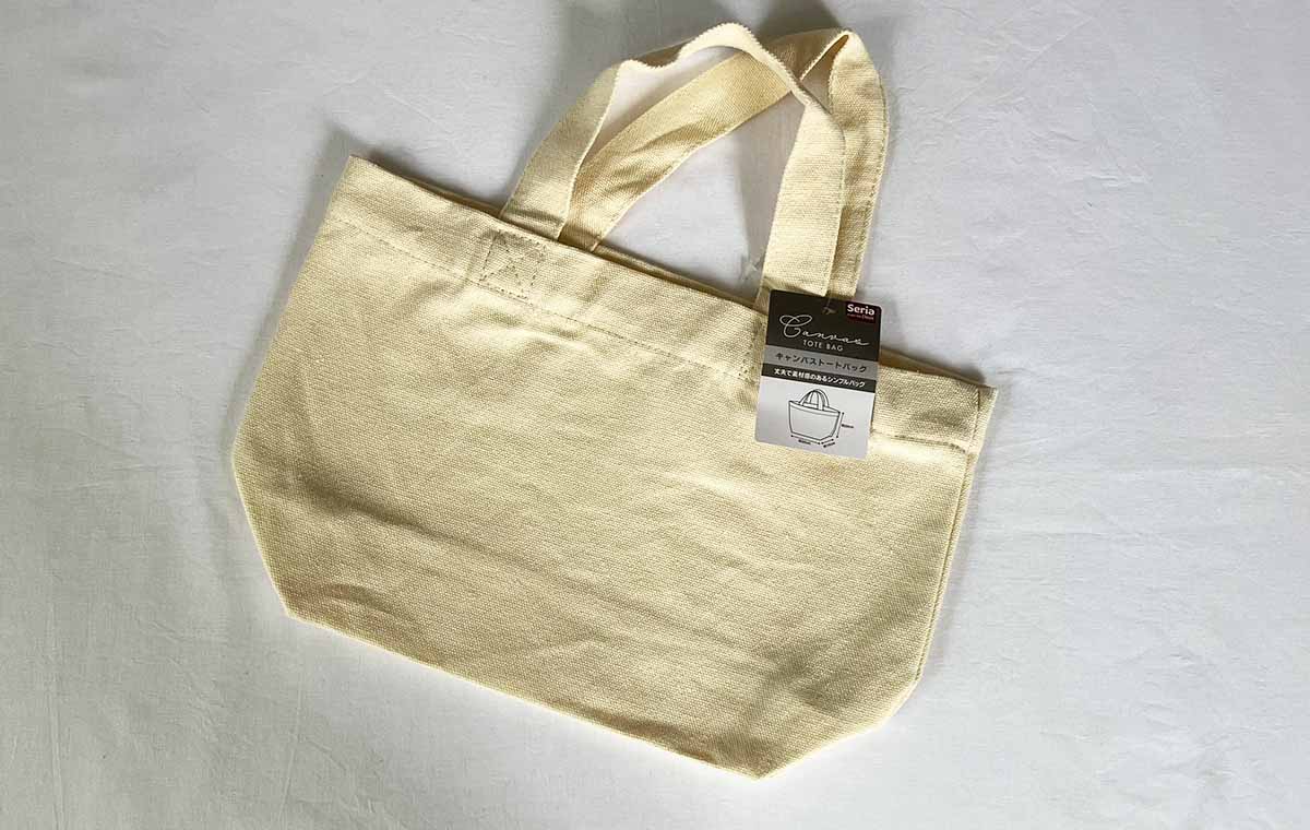 セリアの「キャンパストートバッグ」