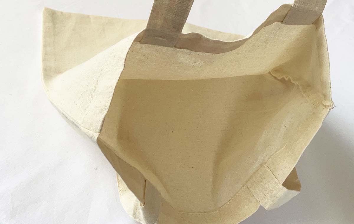 セリアの「トートバッグ（ロングハンドル）」