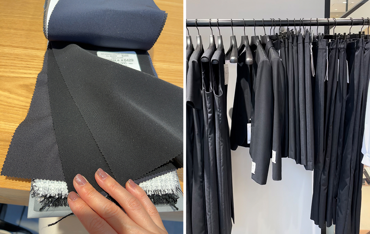 カシヤマ ザ スマートテーラーのオーダーの様子