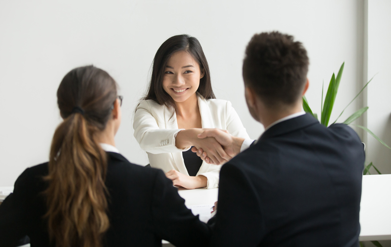 商談成立の瞬間