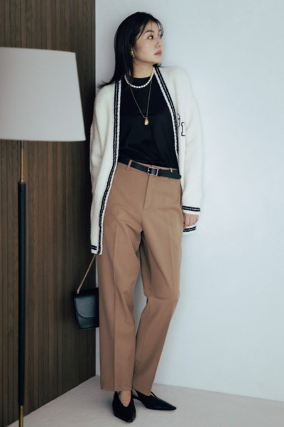 【2/5のコーデ】この冬は、ゆったりパンツの腰回りをベルトで締めるのが今どき！