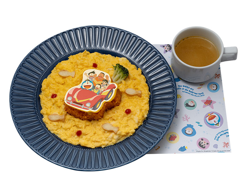 ドラえもんの映画をイメージしたオムライス