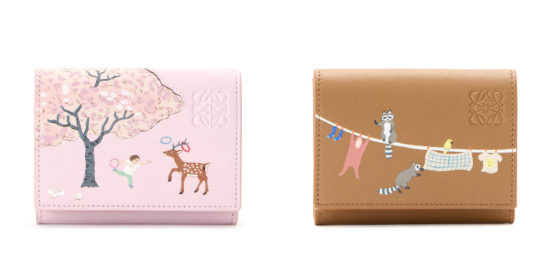 シカ トライフォールド ウォレット、アライグマ トライフォールド ウォレット