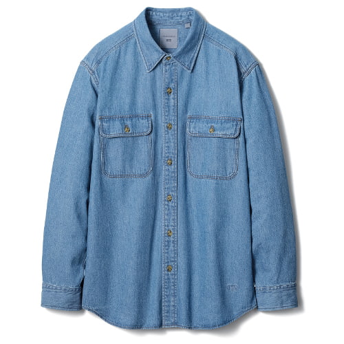 ライトデニムオーバーサイズシャツ