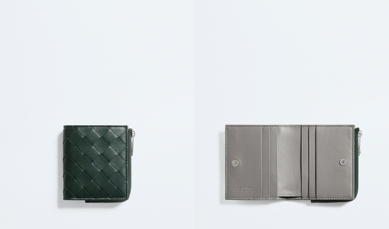 スモールLファスナー 二つ折りウォレット